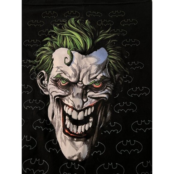 Batman Joker Graphic T-Shirt XL Black & White - Picture 2 of 6